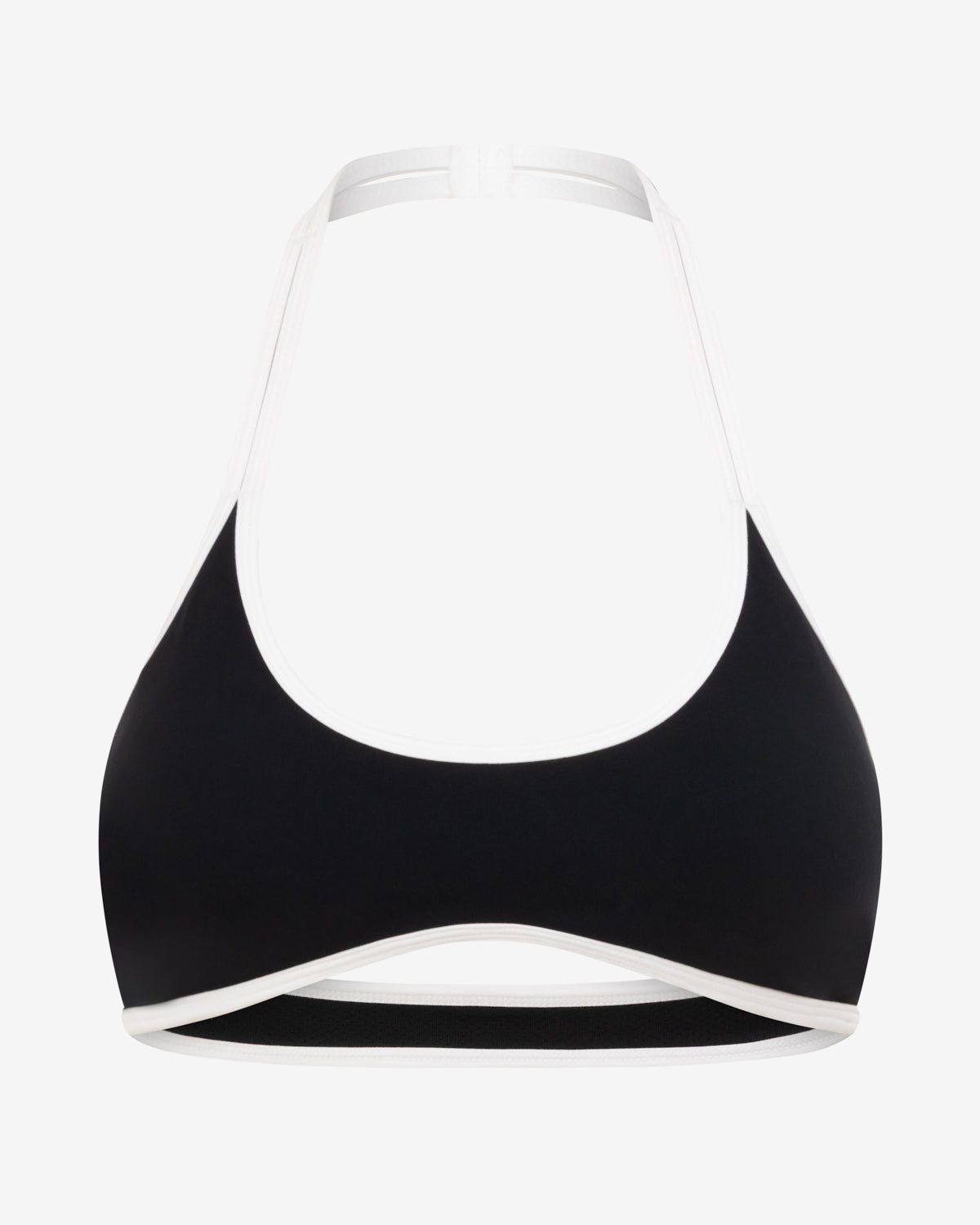 CSB Serenity Halter Crop | Black Two Tone