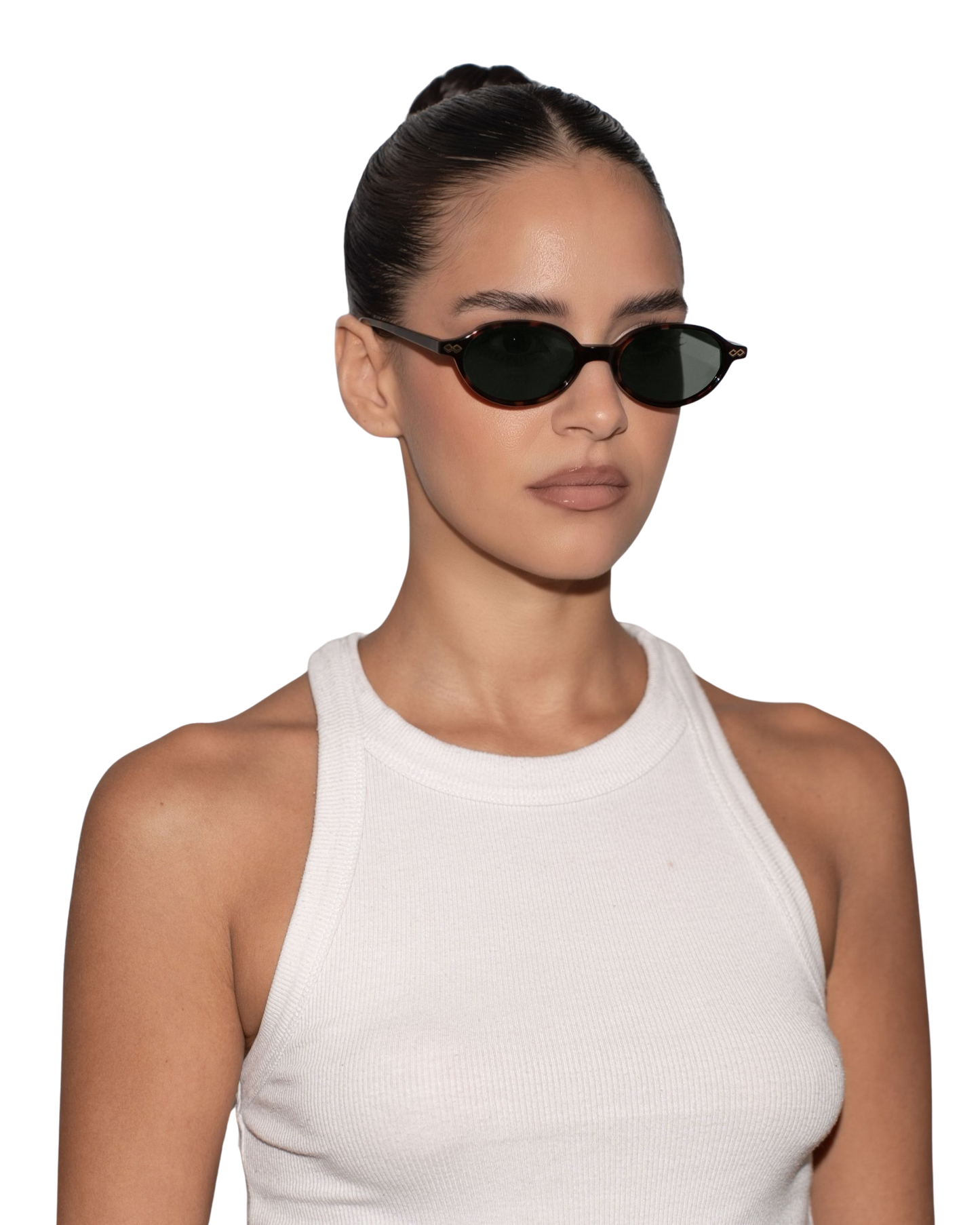 Noor - Green on Tortoise Sunglasses