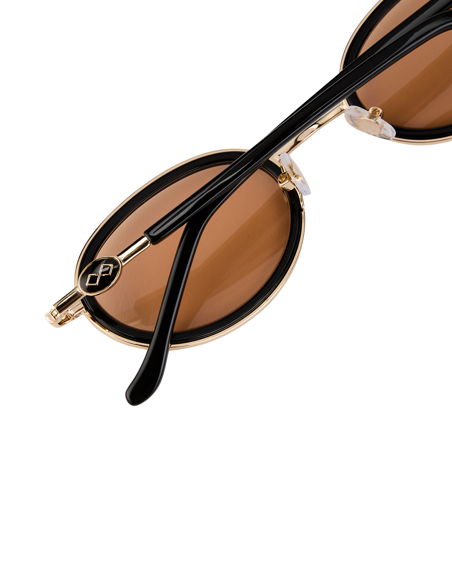 Rea - Orange on Black Sunglasses