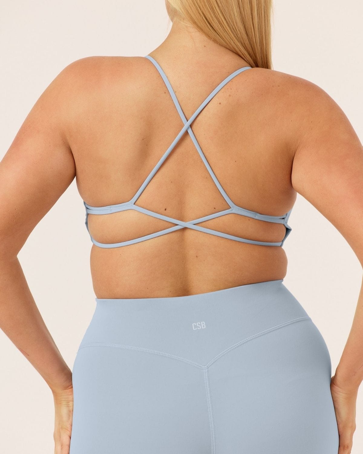 CSB Form Hailey Crop | Dusty Blue