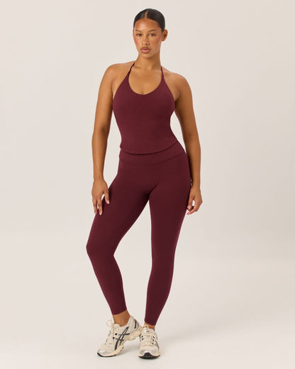 CSB Serenity Invisible Scrunch Leggings | Burgundy