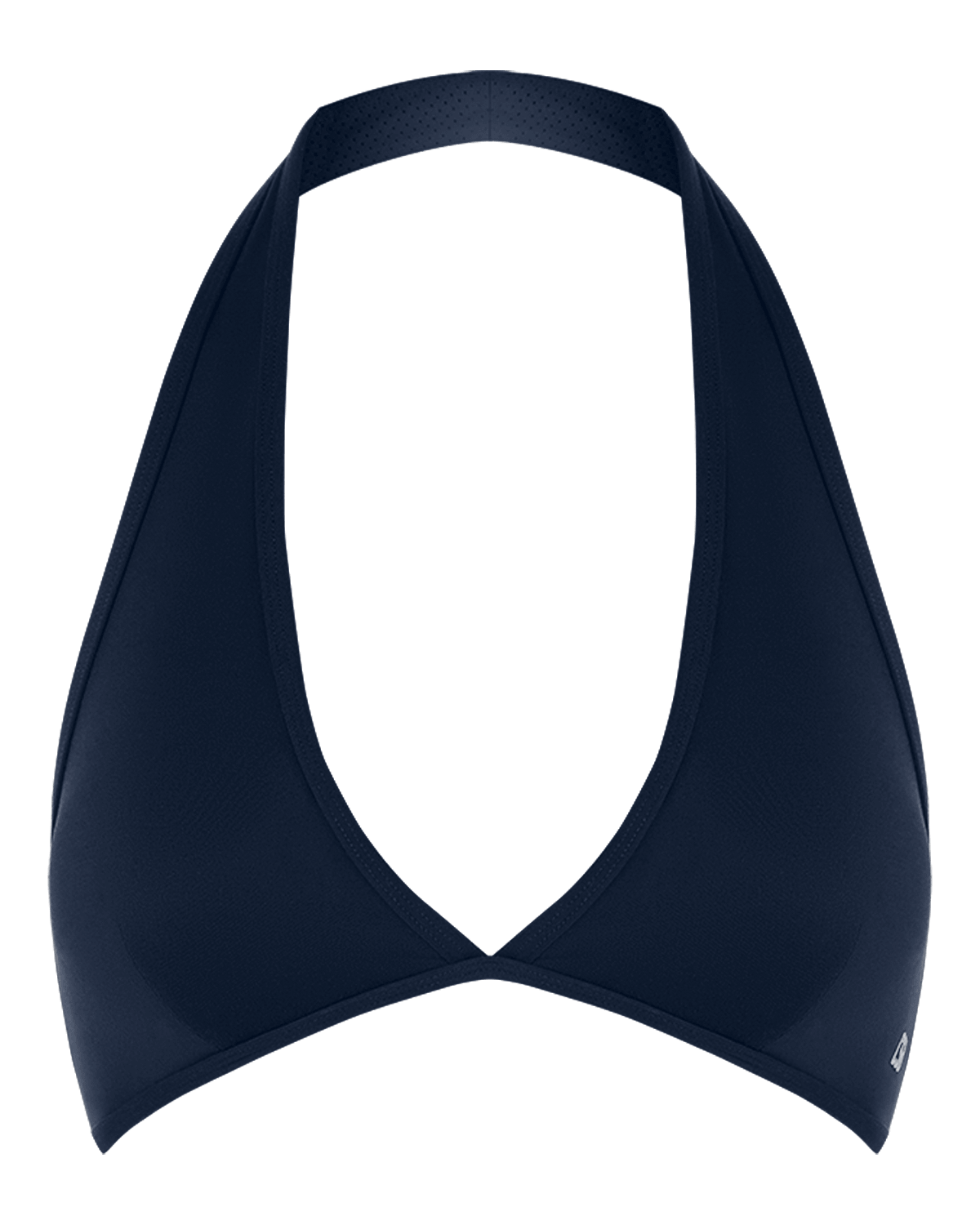 CSB Form Triangle Halter Crop | Deep Navy