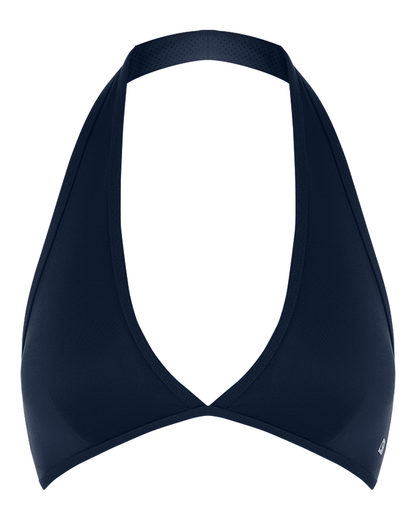 CSB Form Triangle Halter Crop | Deep Navy