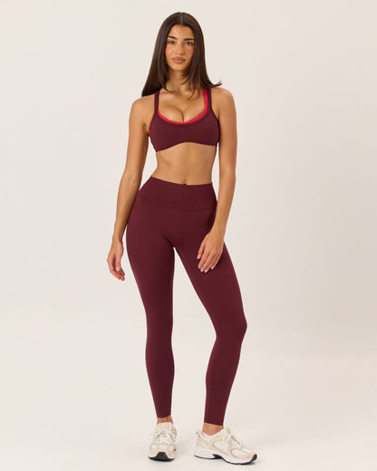 CSB Serenity Invisible Scrunch Leggings | Burgundy
