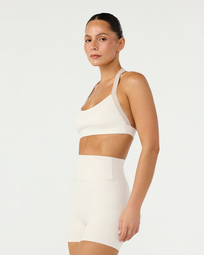 CSB Form Alani Crop | Vanilla Two Tone