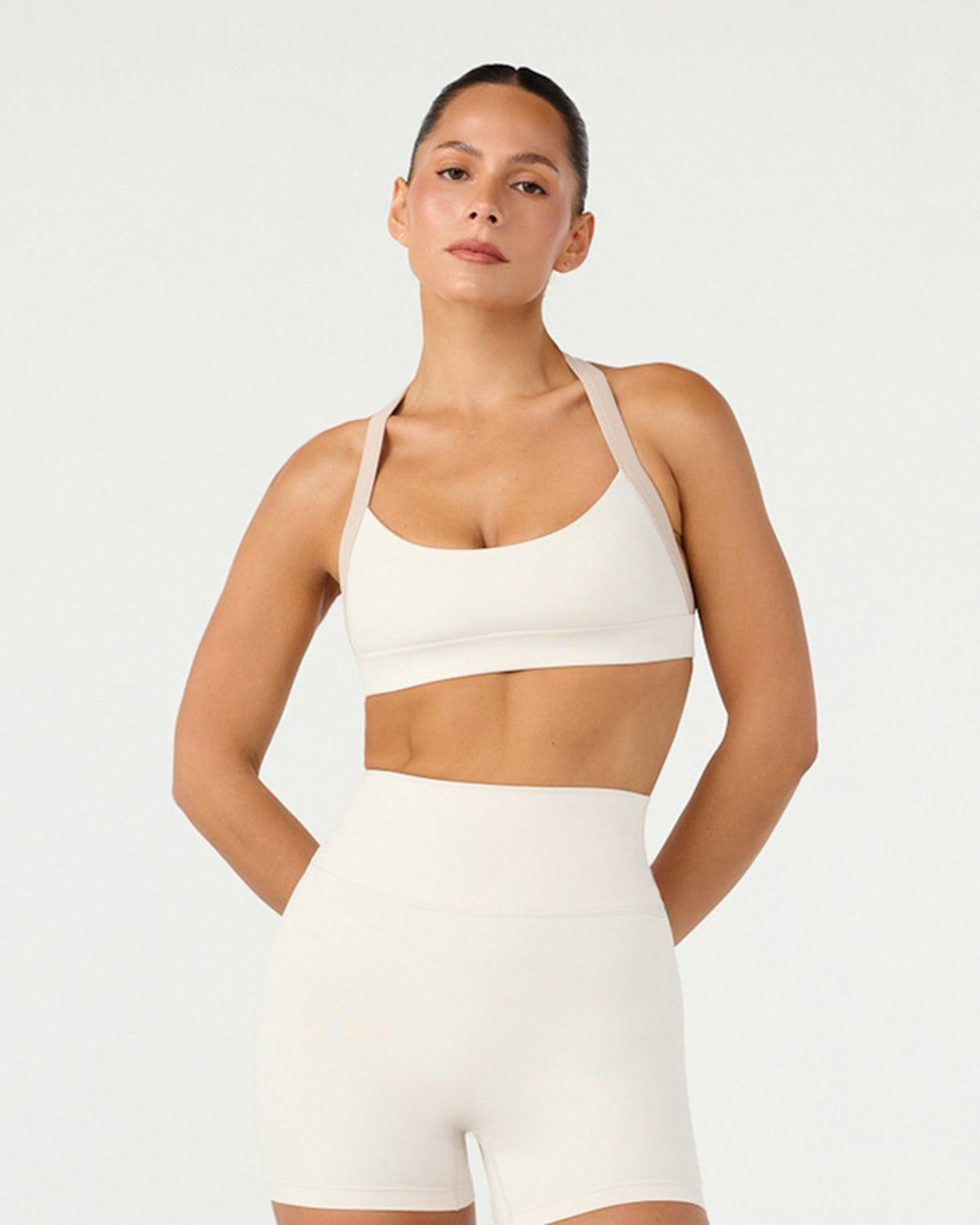 CSB Form Alani Crop | Vanilla Two Tone
