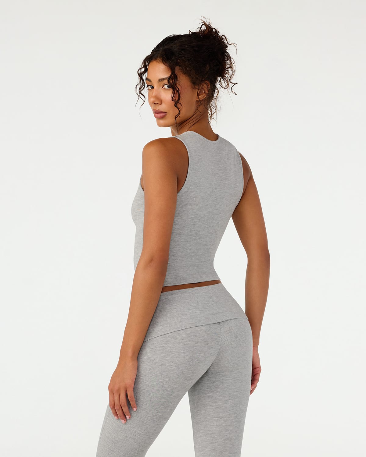 CSB Jersey V Neck Tank | Grey Marle