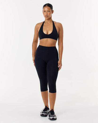CSB Form Invisible Scrunch Capri Leggings | Black
