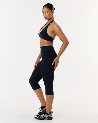 CSB Form Invisible Scrunch Capri Leggings | Black