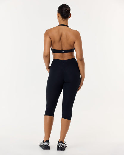CSB Form Invisible Scrunch Capri Leggings | Black
