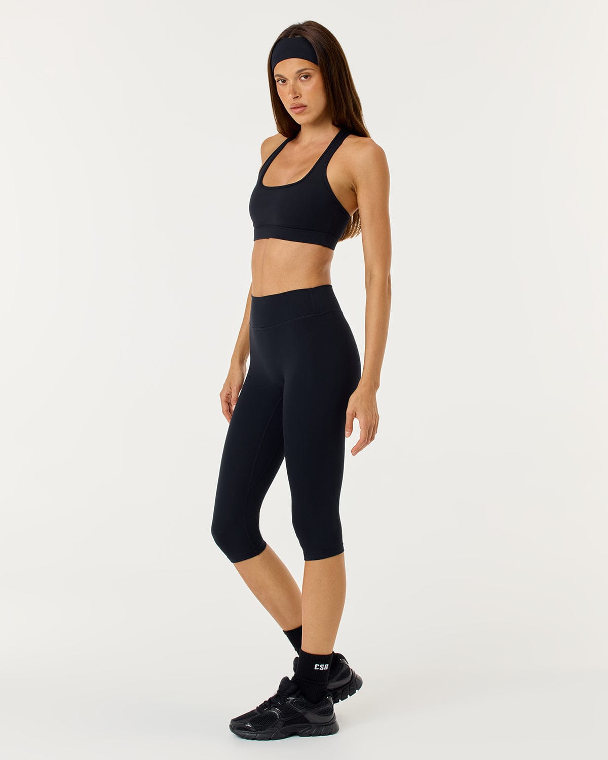 CSB Form Invisible Scrunch Capri Leggings | Black