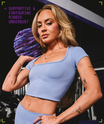 Gymshark x Bratz Crop Top Steady Purple