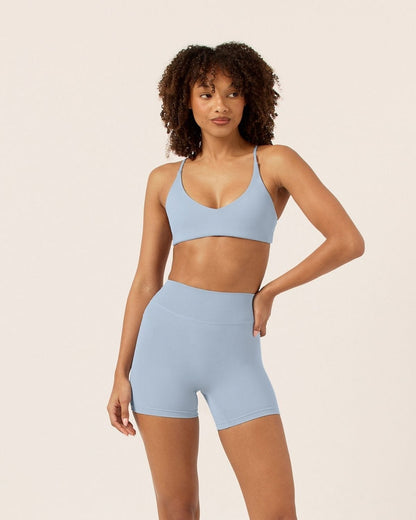 CSB Form Hailey Crop | Dusty Blue