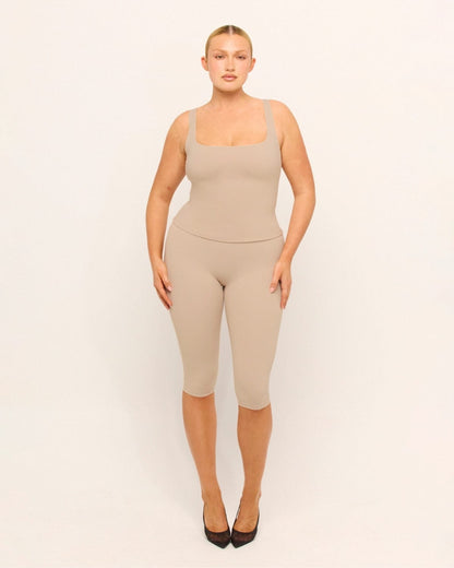 CSB Form Invisible Scrunch Capri Leggings | Fawn