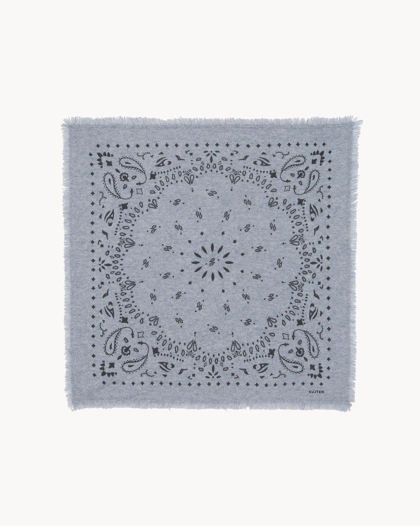 Grand Bandana Hachiko gris chiné
