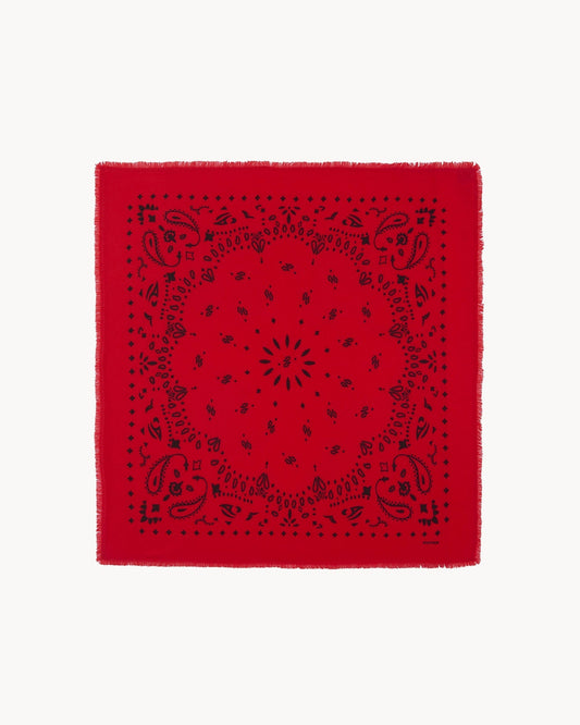 Grand Bandana Hachiko rouge corail