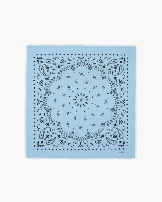 Grand Bandana Hachiko bleu zéphir