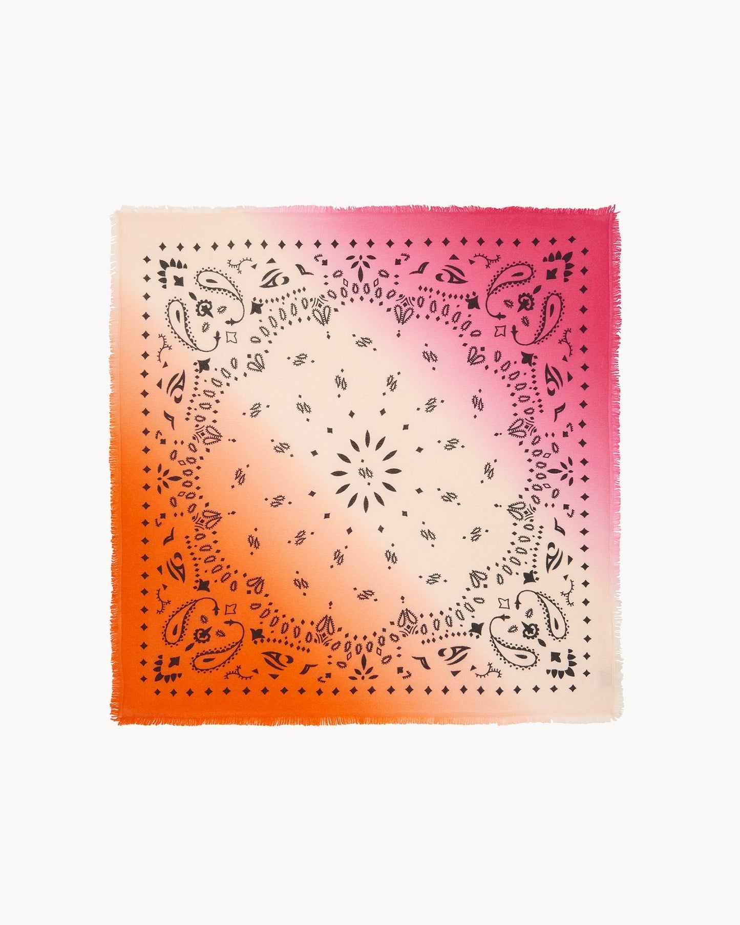 Grand Bandana Hachiko Dip Dye rose fluo
