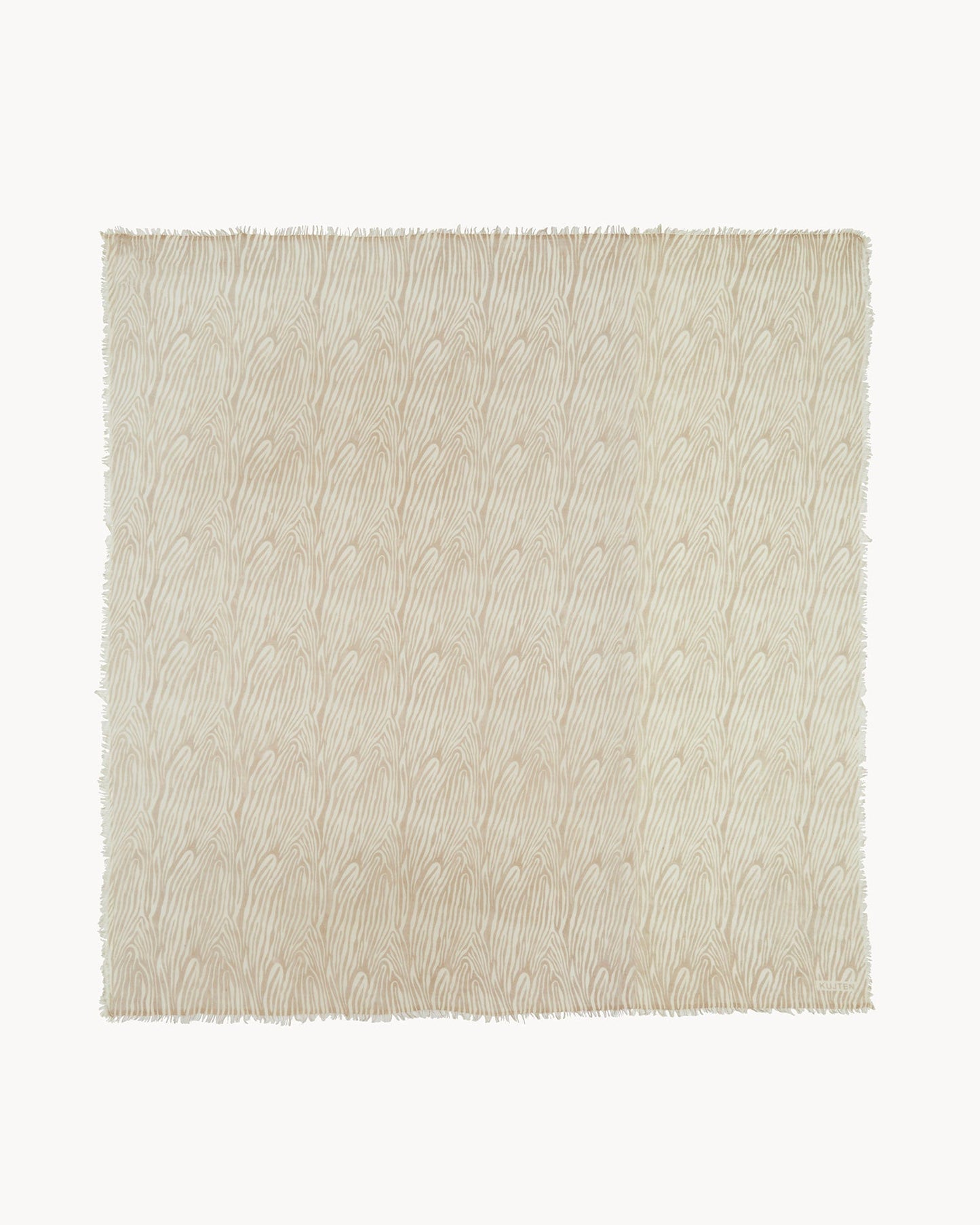 Très Grand Bandana Effy Uni Marbled blanc