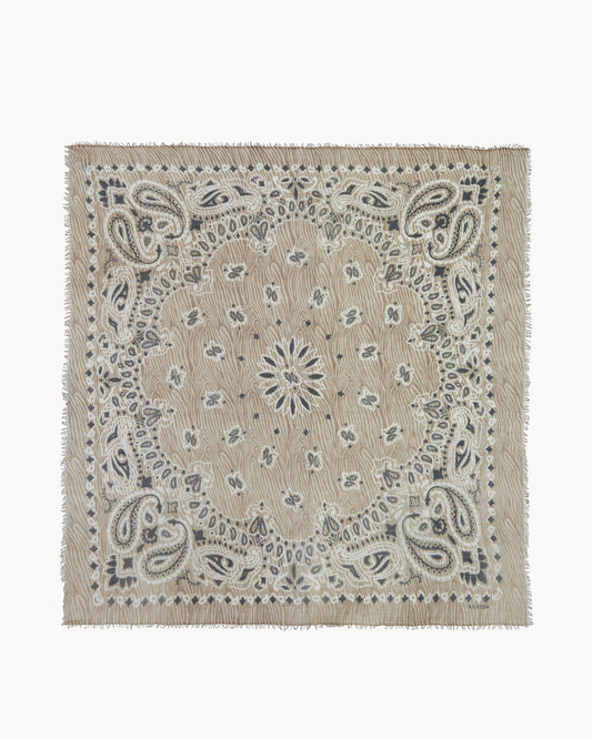 Très Grand Bandana Effy Marbled taupe
