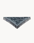 Petit Bandana Heli Lace Fringes gris flanelle