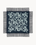 Grand Bandana Helia Lace Fringes noir