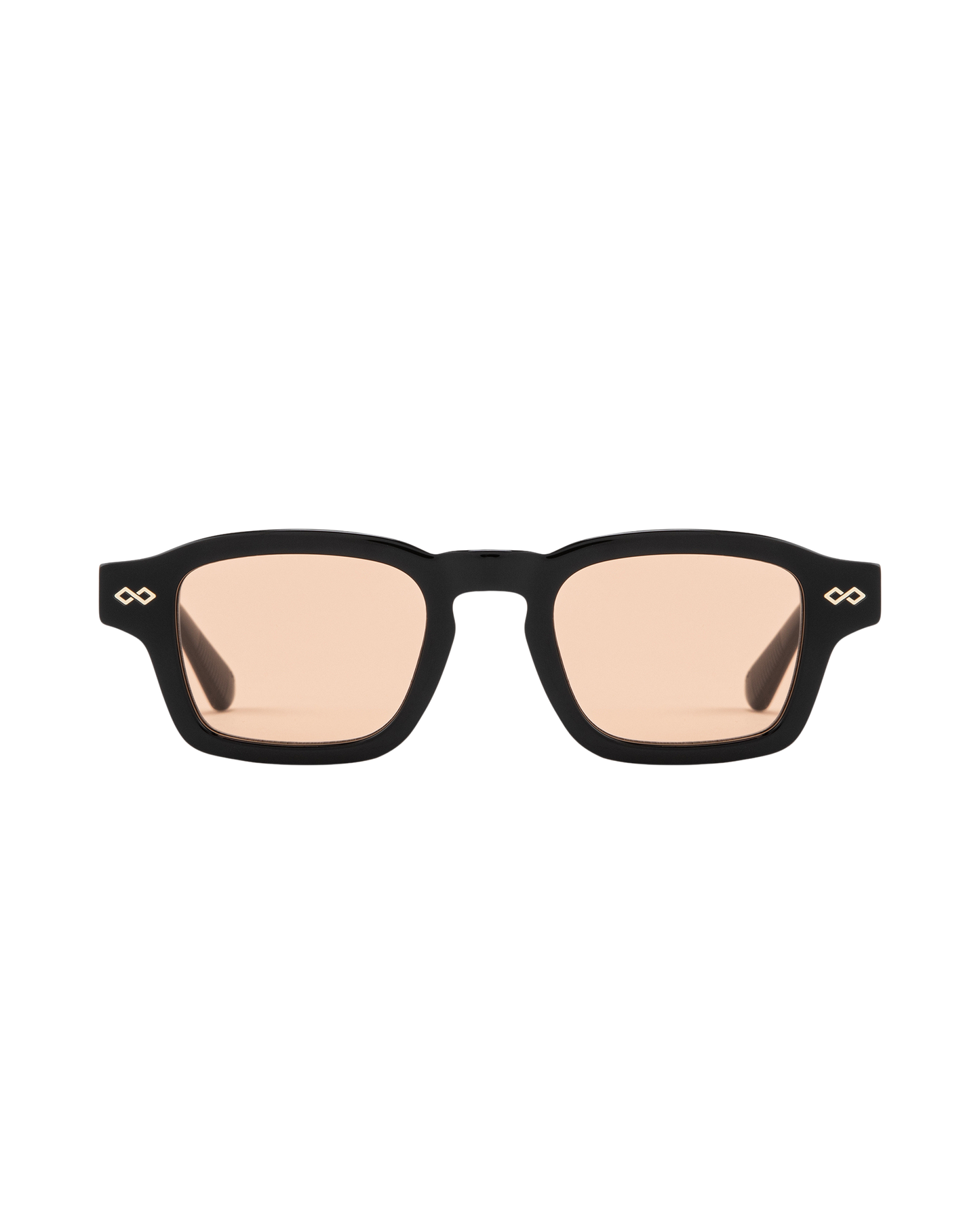 Aron - Orange on Black Sunglasses
