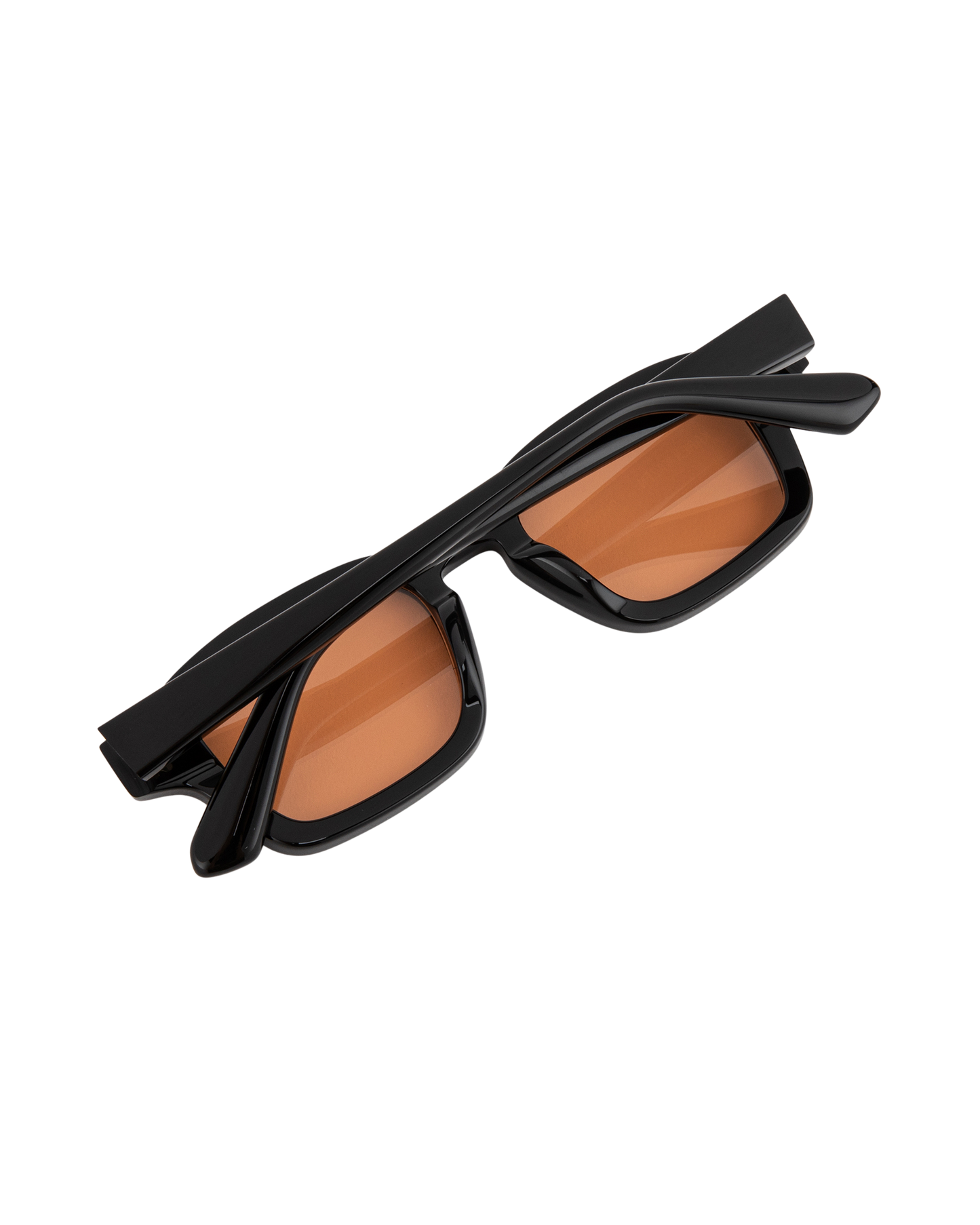 Aron - Orange on Black Sunglasses