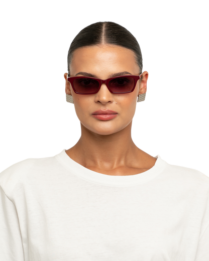 Billie - Burgundy Sunglasses