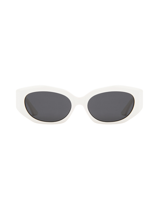 Blair - Cream on Black Sunglasses