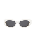 Blair - Cream on Black Sunglasses