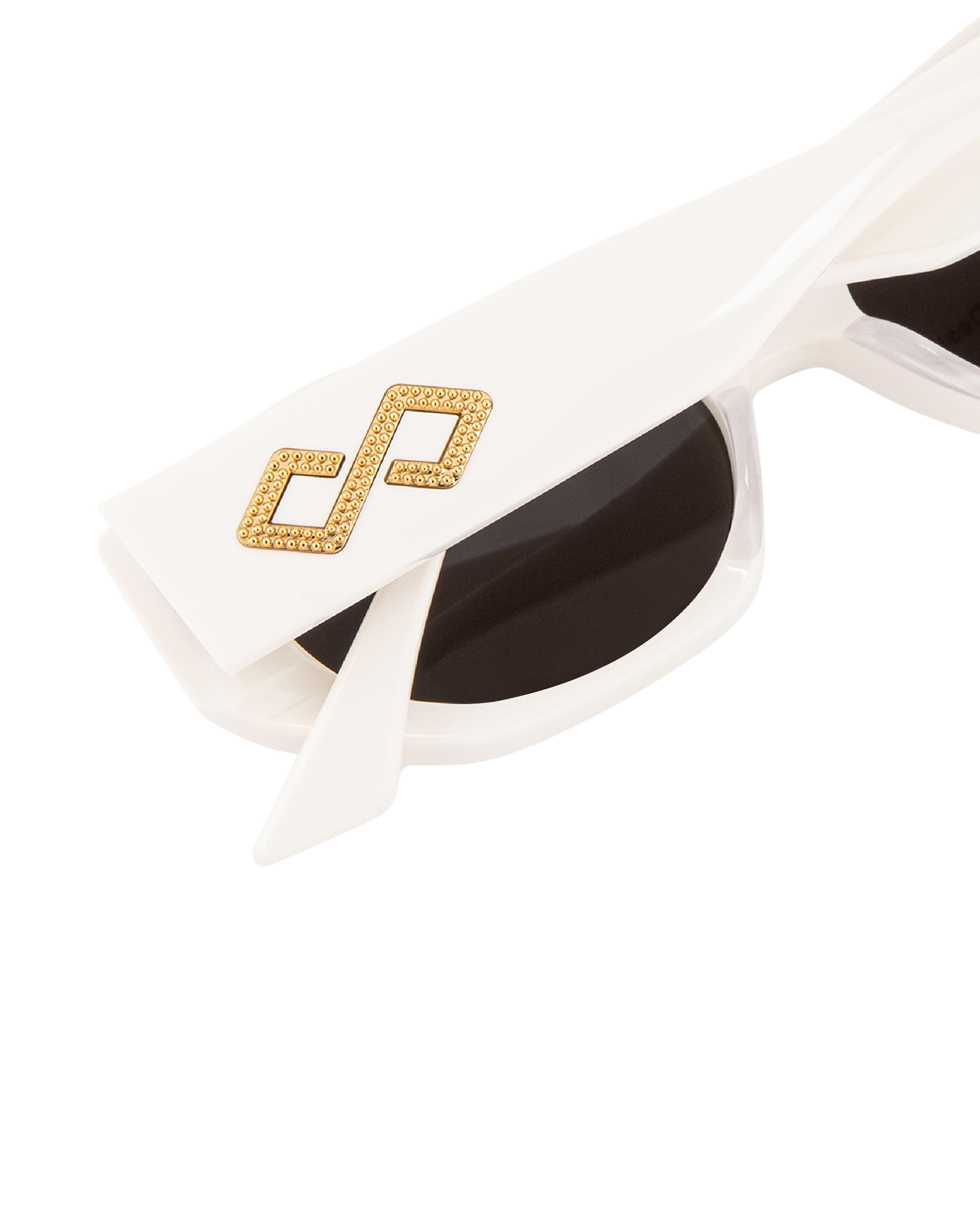 Blair - Cream on Black Sunglasses