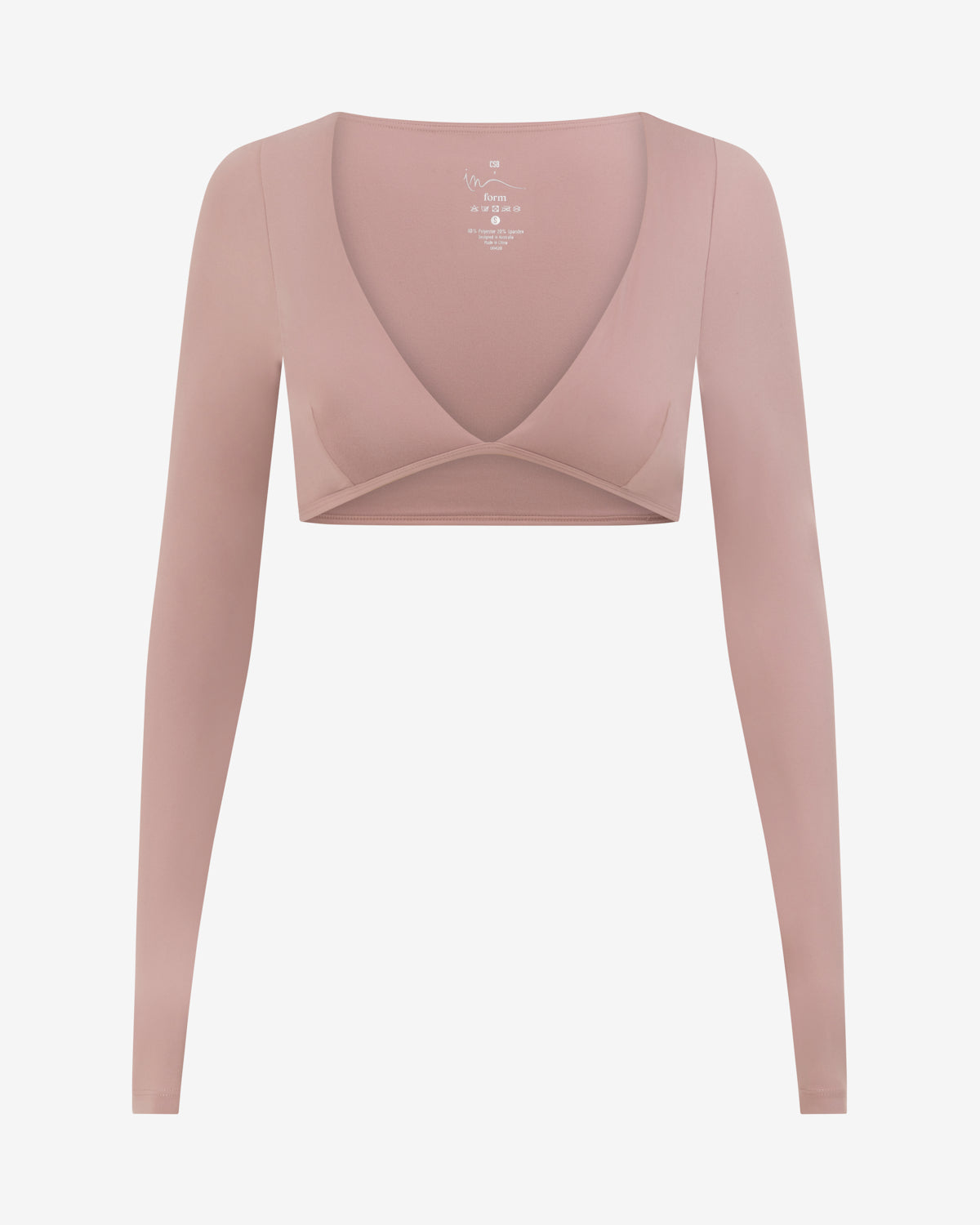 CSB Form Contour Long Sleeve Crop | Rose