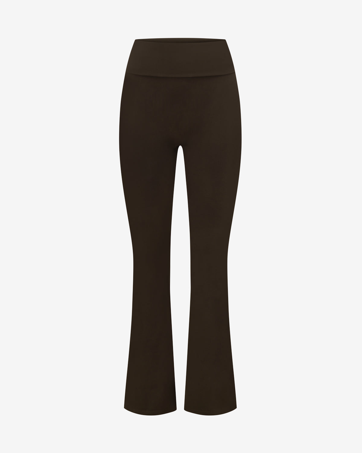 CSB Form Invisible Scrunch Flare Fold Over Leggings | Dark Chocolate