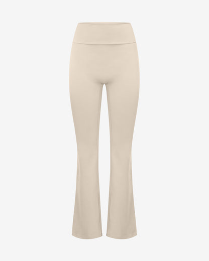 CSB Form Invisible Scrunch Flare Fold Over Leggings | Fawn