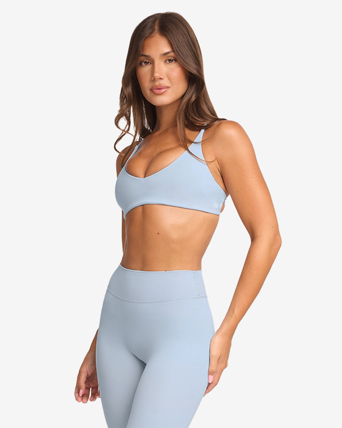 CSB Form Hailey Crop | Dusty Blue