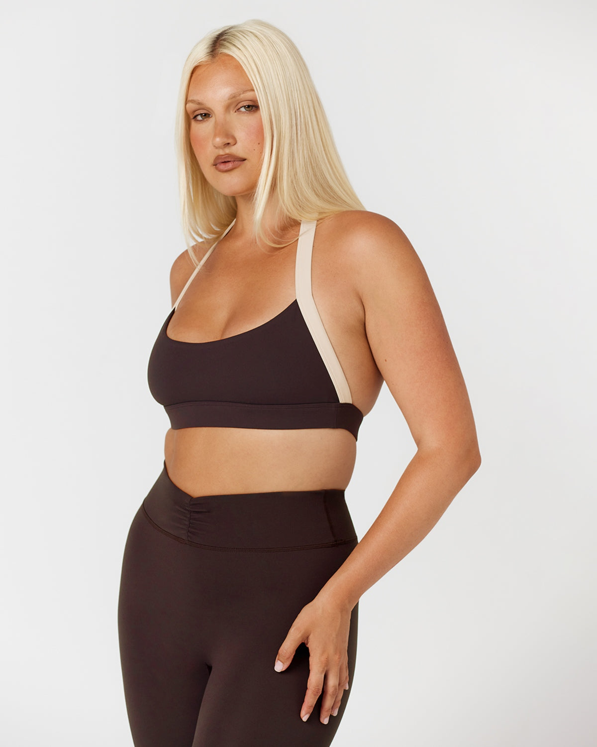 CSB Form Alani Crop | Espresso Two Tone