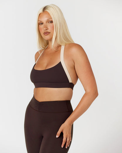 CSB Form Alani Crop | Espresso Two Tone