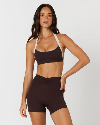 CSB Form Alani Crop | Espresso Two Tone