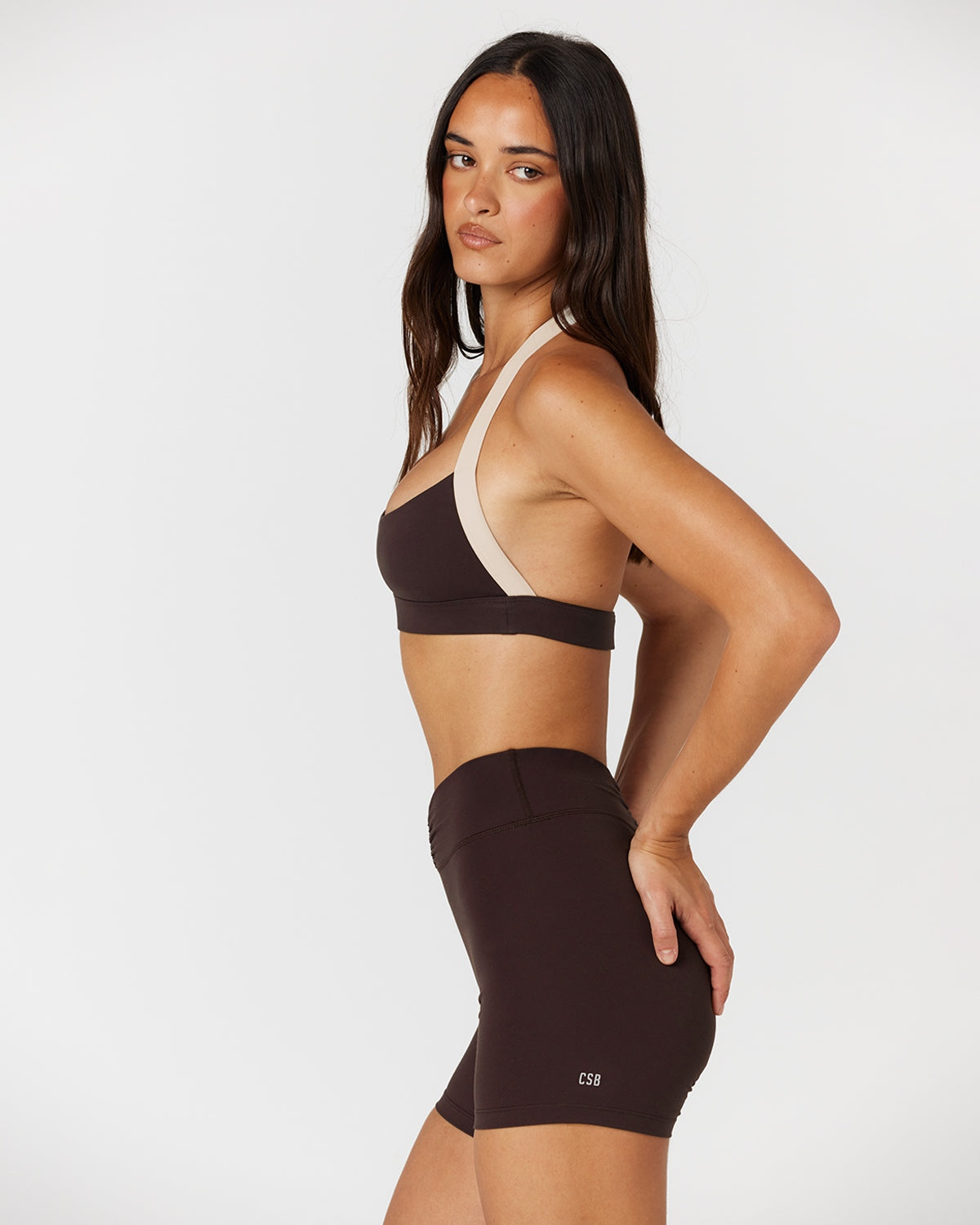 CSB Form Alani Crop | Espresso Two Tone