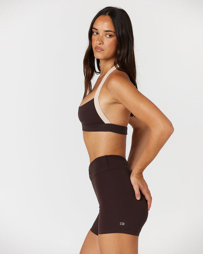 CSB Form Alani Crop | Espresso Two Tone
