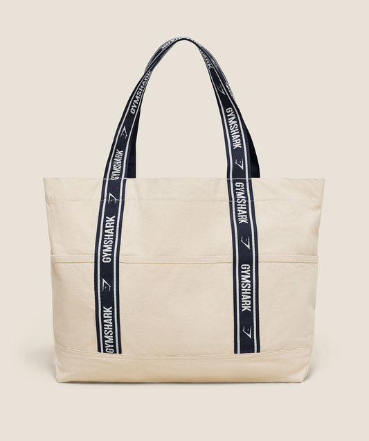 GYMSHARK Logo Tote Undyed