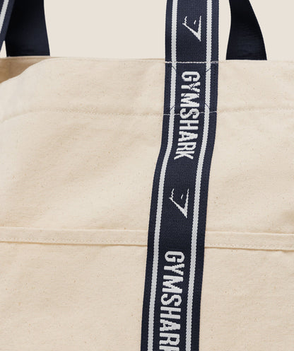 GYMSHARK Logo Tote Undyed
