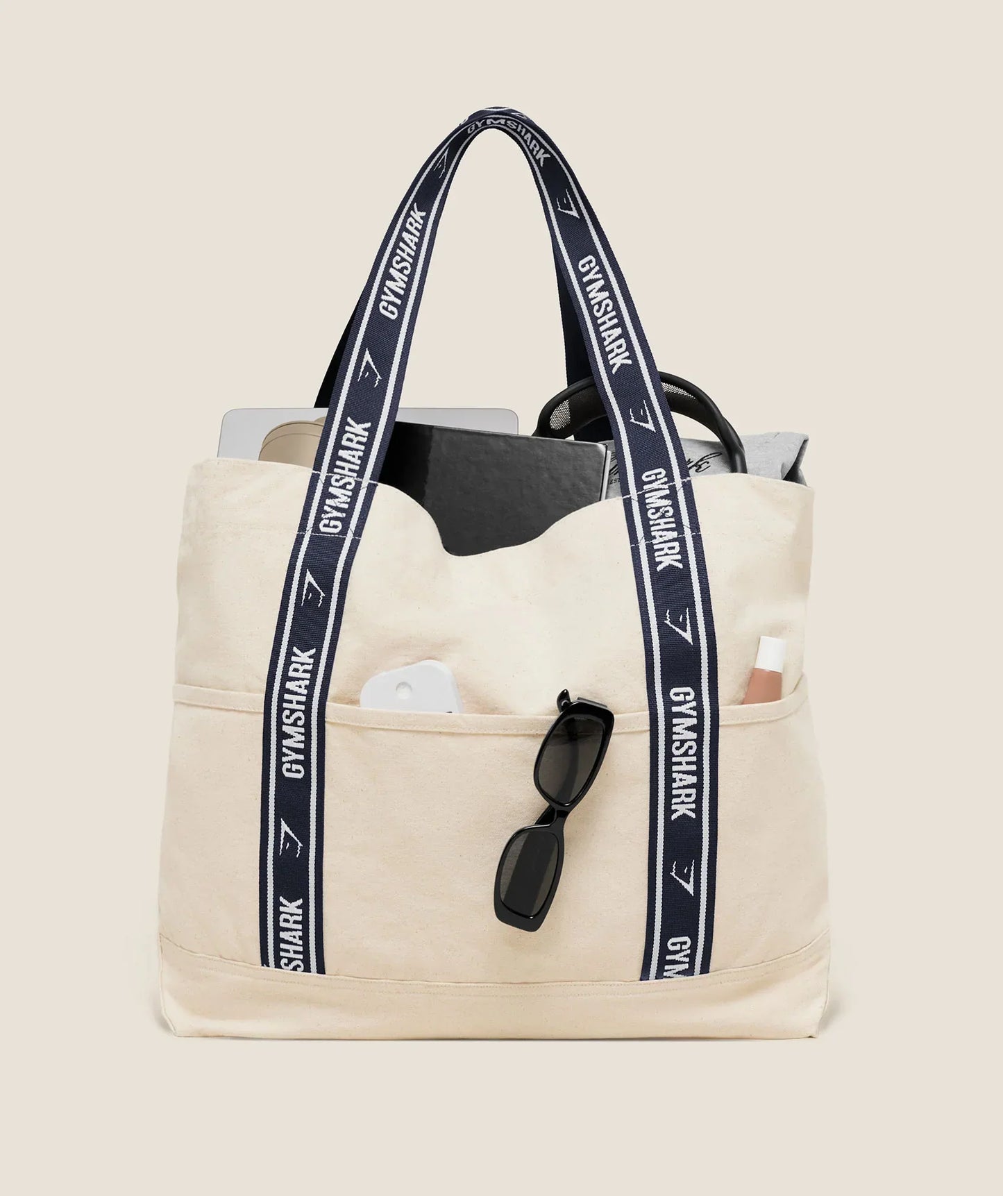 GYMSHARK Logo Tote Undyed