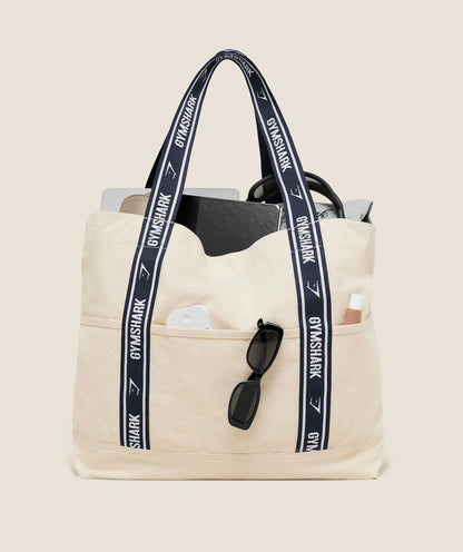 GYMSHARK Logo Tote Undyed