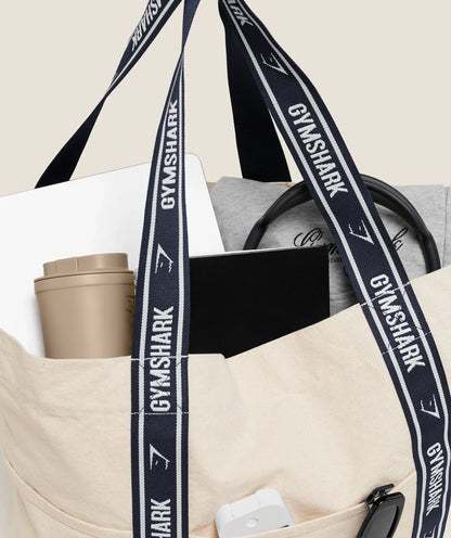 GYMSHARK Logo Tote Undyed