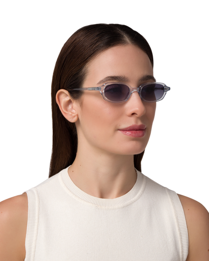Carolyn - Clear Blue Sunglasses