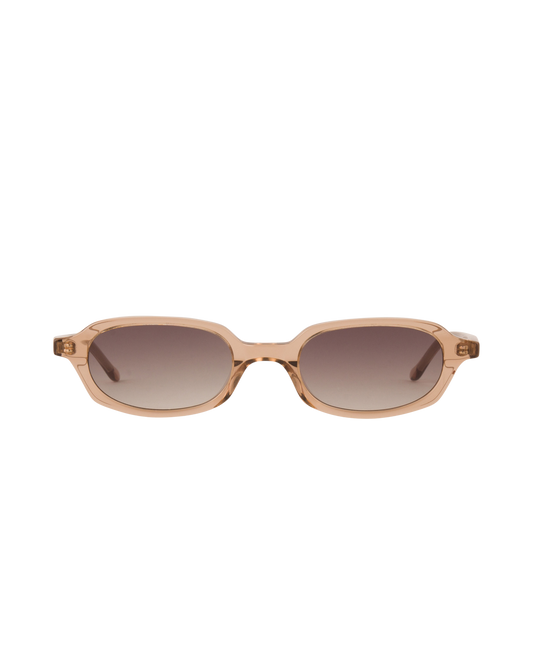 Carolyn - Clear Brown Sunglasses