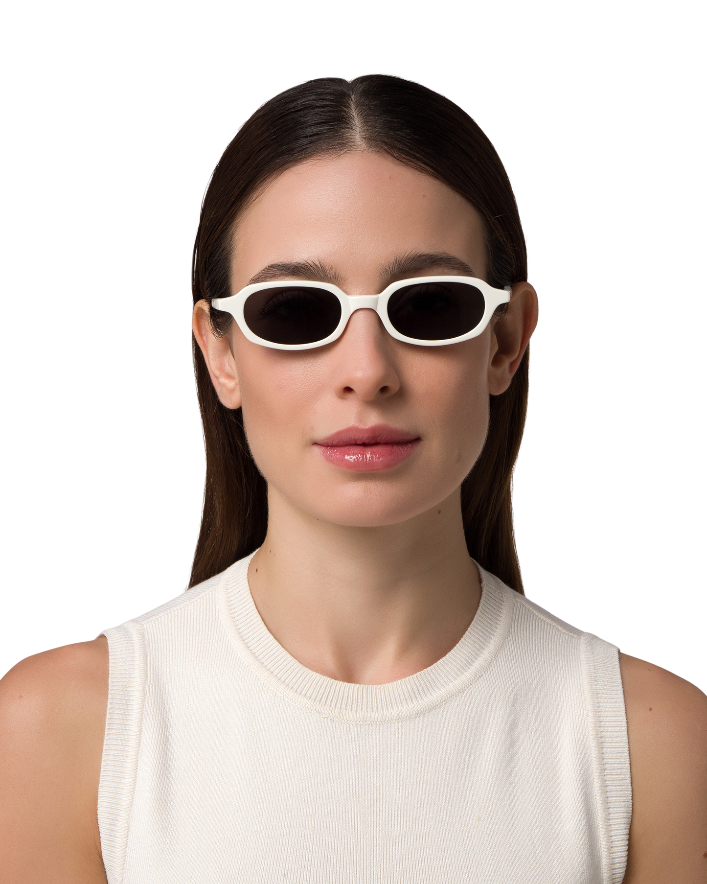 Carolyn - White Sunglasses