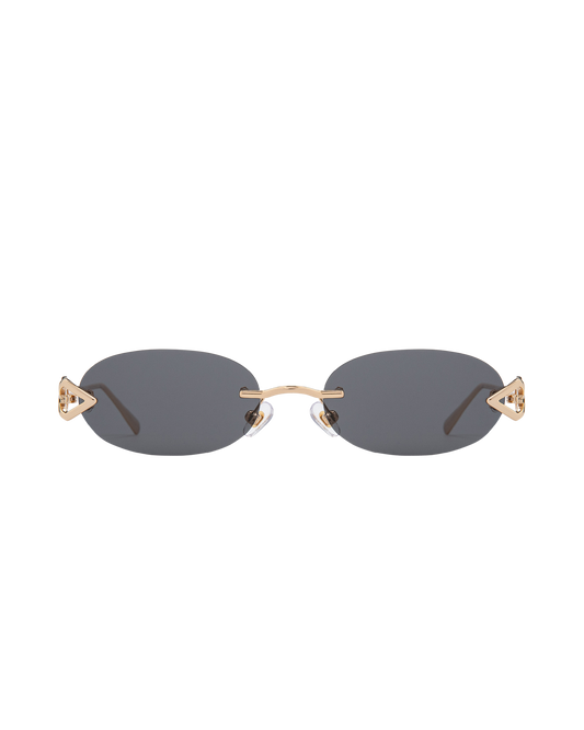 Cleo - Black on Gold Sunglasses